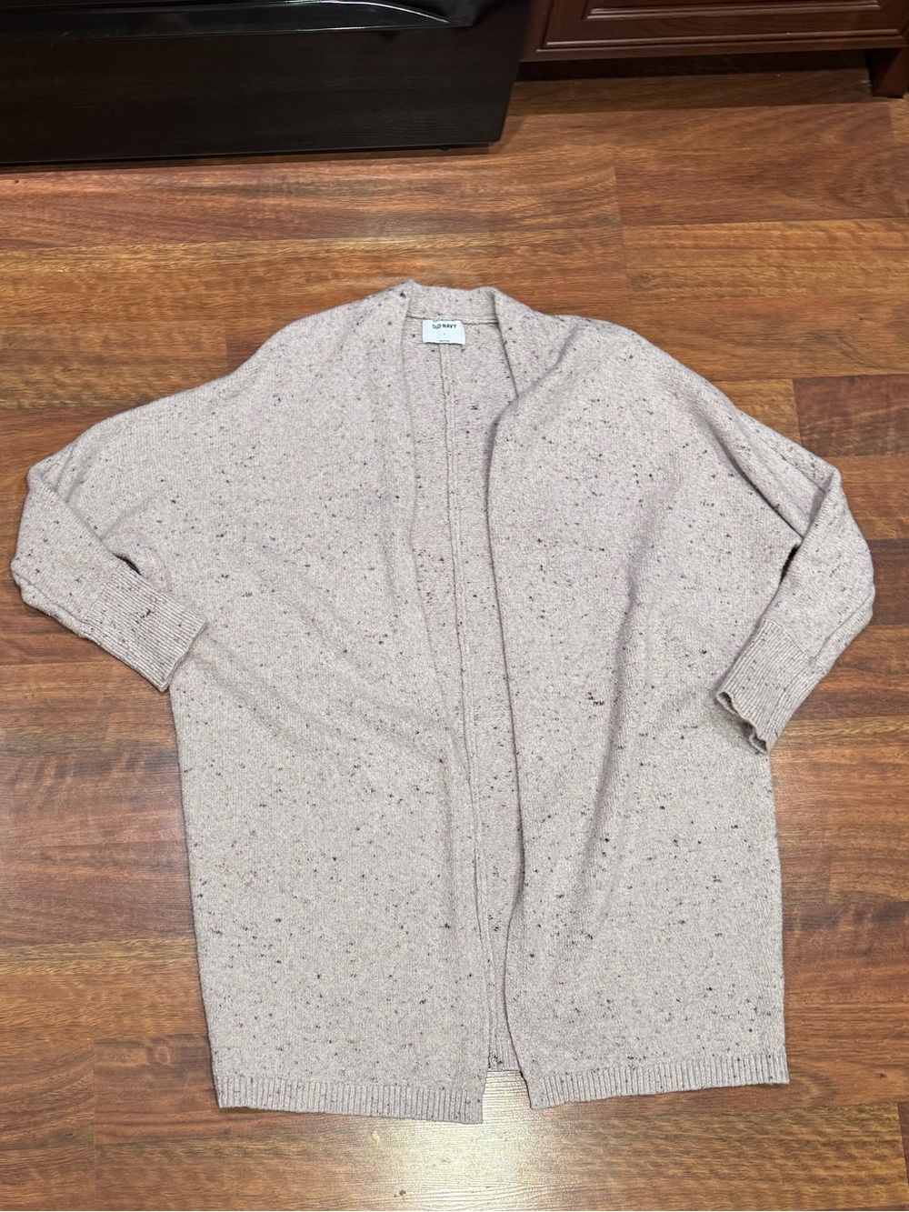 Old Navy - Light Purple Speckled Open-Front Women's Sweater Cardigan